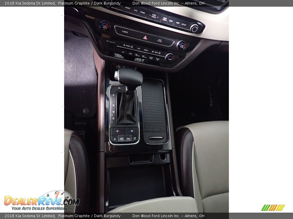 2018 Kia Sedona SX Limited Platinum Graphite / Dark Burgundy Photo #35