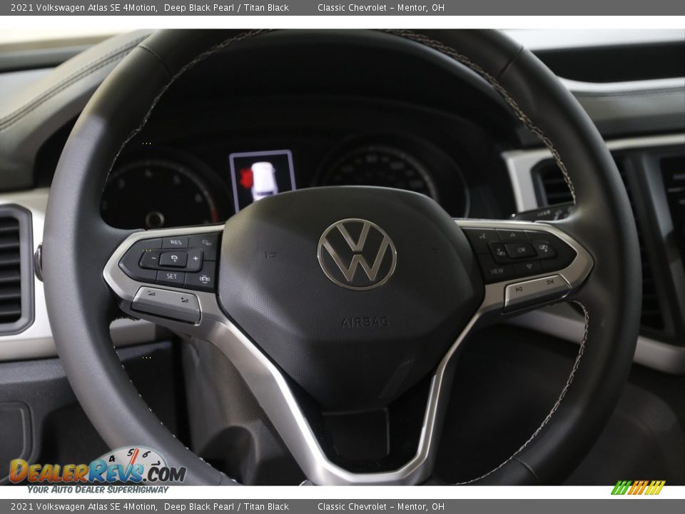 2021 Volkswagen Atlas SE 4Motion Deep Black Pearl / Titan Black Photo #7