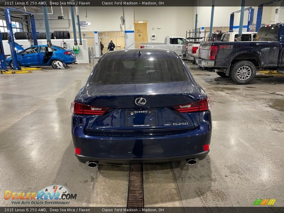 2015 Lexus IS 250 AWD Deep Sea Mica / Flaxen Photo #5