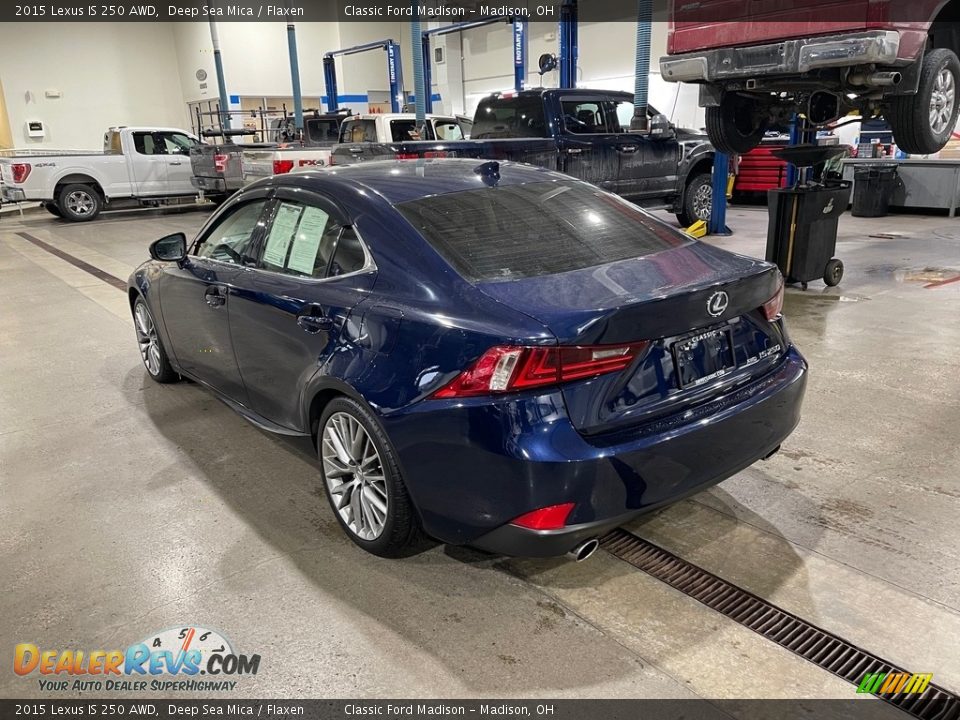 2015 Lexus IS 250 AWD Deep Sea Mica / Flaxen Photo #6