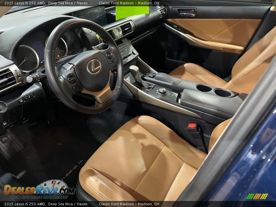 Flaxen Interior - 2015 Lexus IS 250 AWD Photo #10