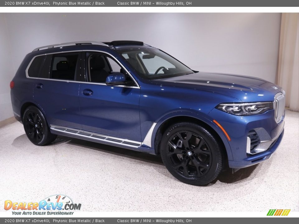 2020 BMW X7 xDrive40i Phytonic Blue Metallic / Black Photo #1