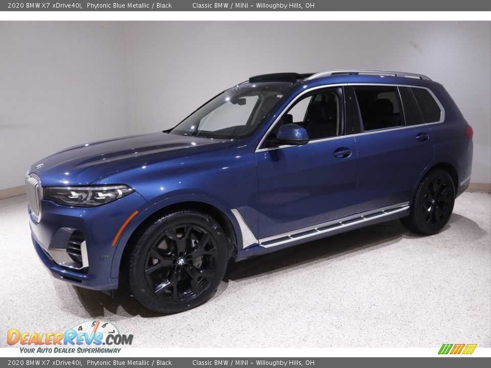 2020 BMW X7 xDrive40i Phytonic Blue Metallic / Black Photo #3