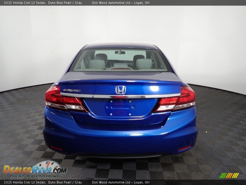 2015 Honda Civic LX Sedan Dyno Blue Pearl / Gray Photo #10