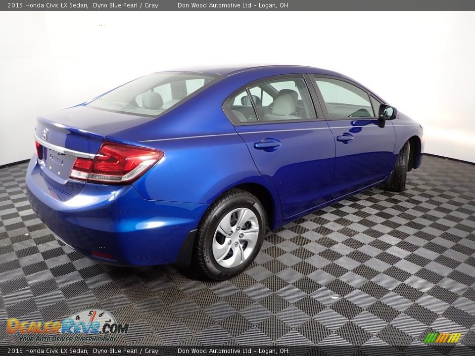 2015 Honda Civic LX Sedan Dyno Blue Pearl / Gray Photo #13