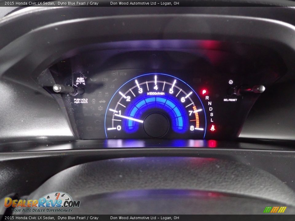 2015 Honda Civic LX Sedan Dyno Blue Pearl / Gray Photo #20