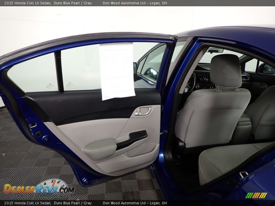 2015 Honda Civic LX Sedan Dyno Blue Pearl / Gray Photo #26