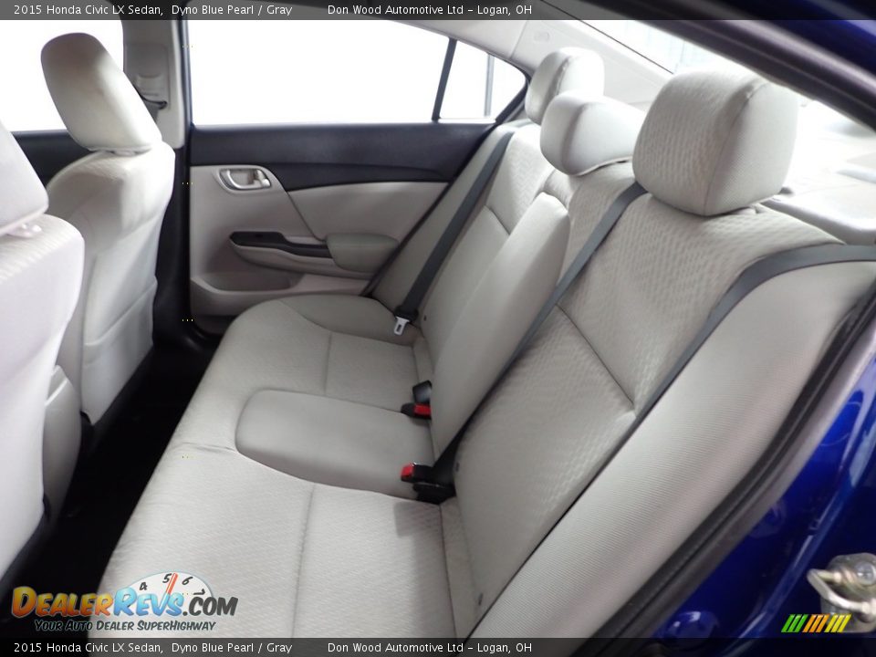 2015 Honda Civic LX Sedan Dyno Blue Pearl / Gray Photo #27
