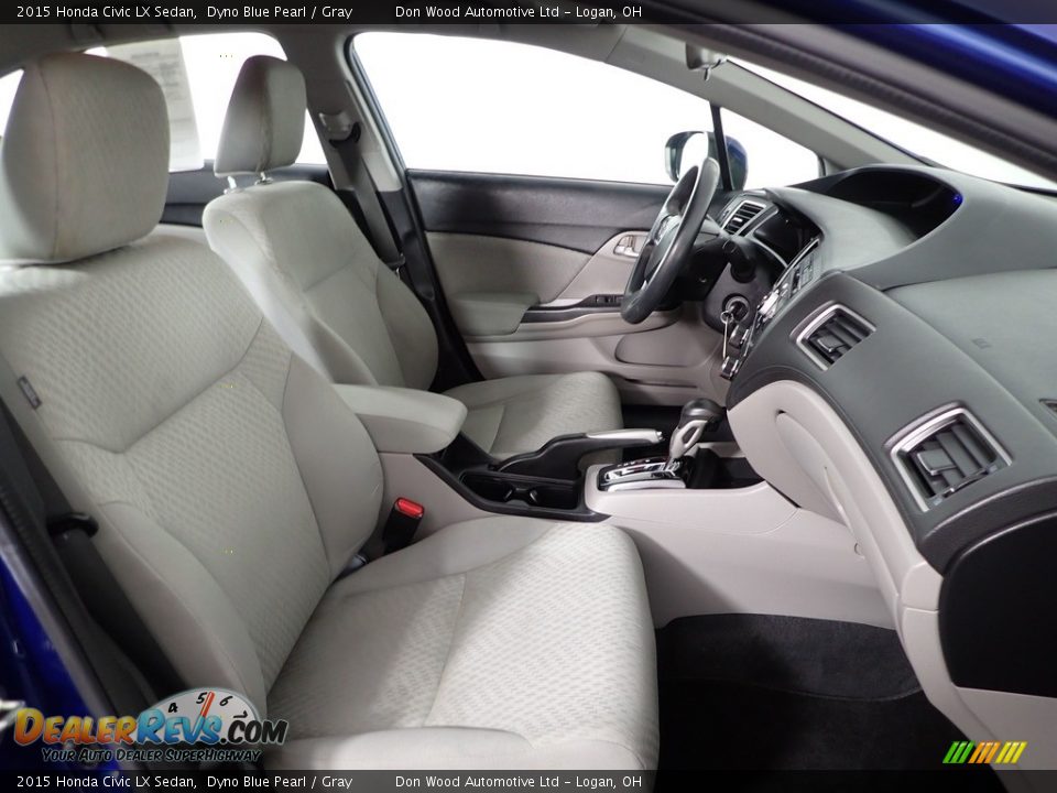 2015 Honda Civic LX Sedan Dyno Blue Pearl / Gray Photo #30
