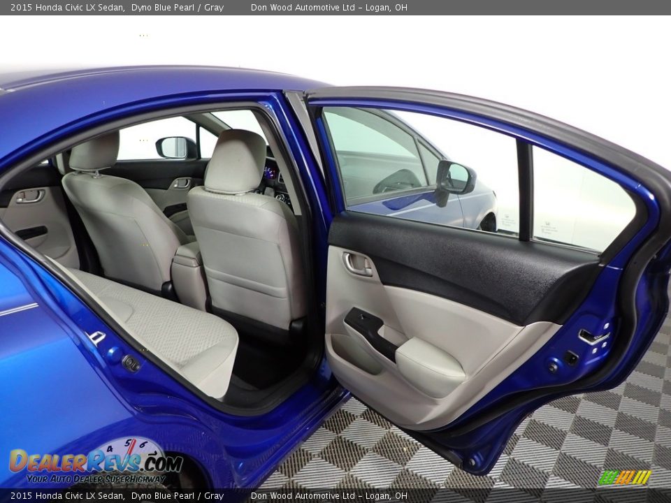 2015 Honda Civic LX Sedan Dyno Blue Pearl / Gray Photo #32