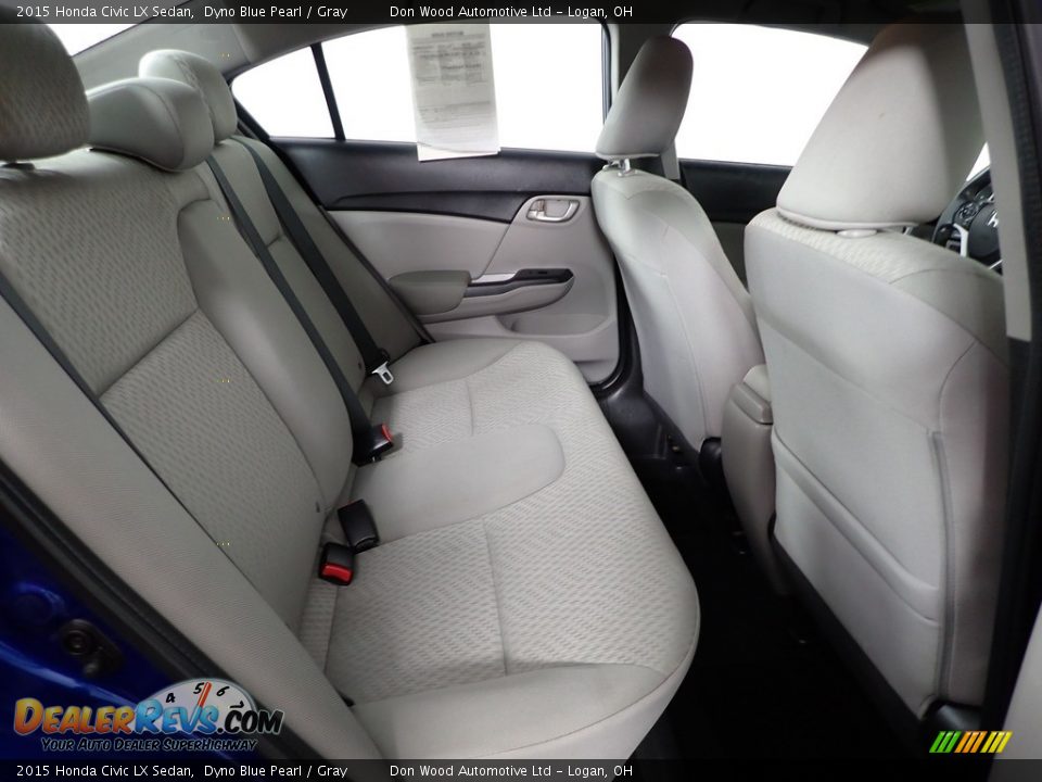 2015 Honda Civic LX Sedan Dyno Blue Pearl / Gray Photo #33