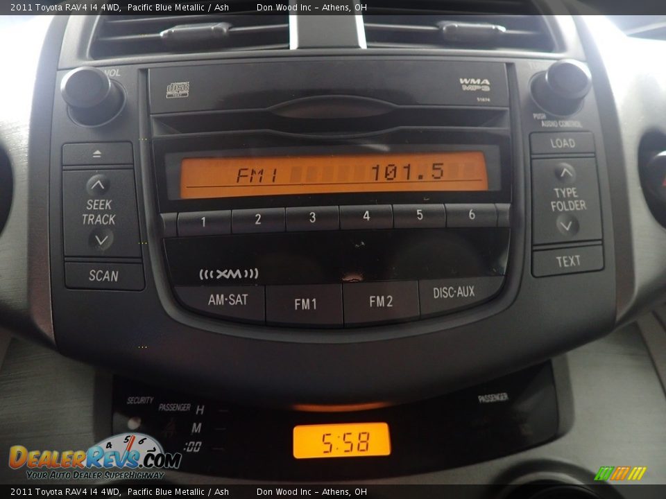 2011 Toyota RAV4 I4 4WD Pacific Blue Metallic / Ash Photo #3