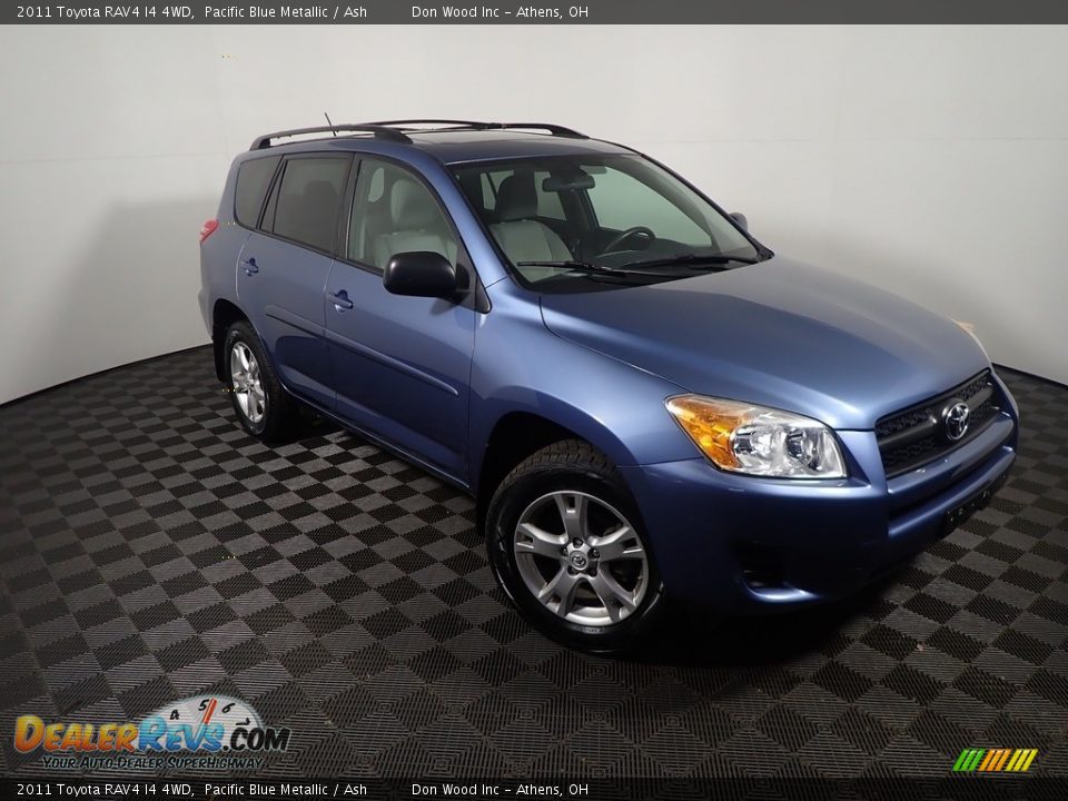 2011 Toyota RAV4 I4 4WD Pacific Blue Metallic / Ash Photo #4