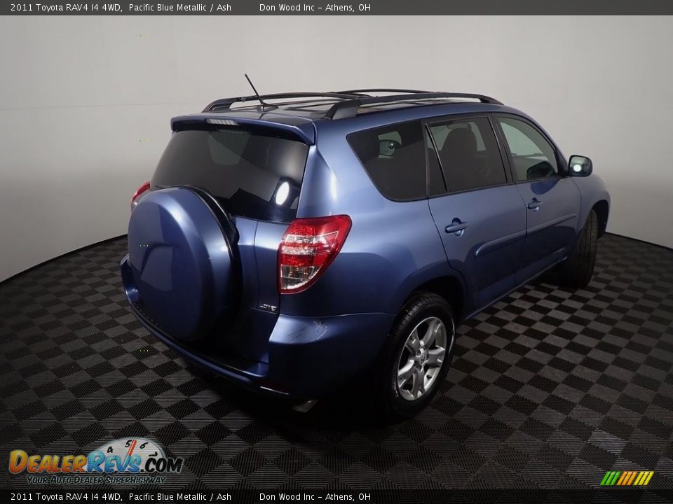 2011 Toyota RAV4 I4 4WD Pacific Blue Metallic / Ash Photo #14
