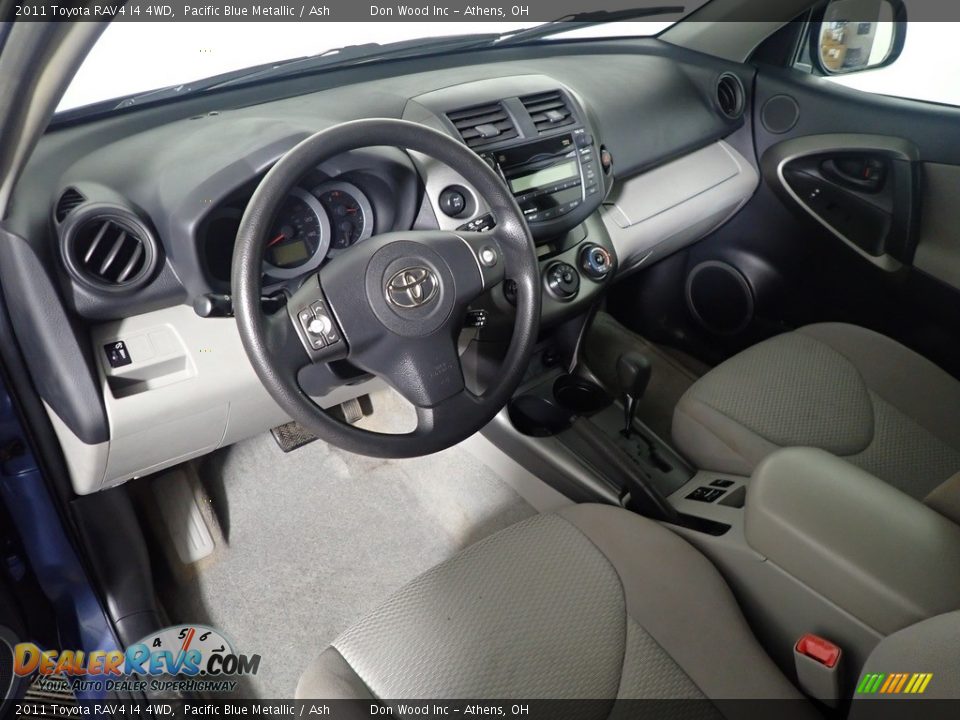 2011 Toyota RAV4 I4 4WD Pacific Blue Metallic / Ash Photo #15