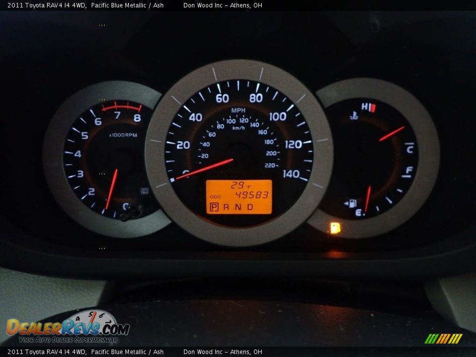 2011 Toyota RAV4 I4 4WD Pacific Blue Metallic / Ash Photo #16