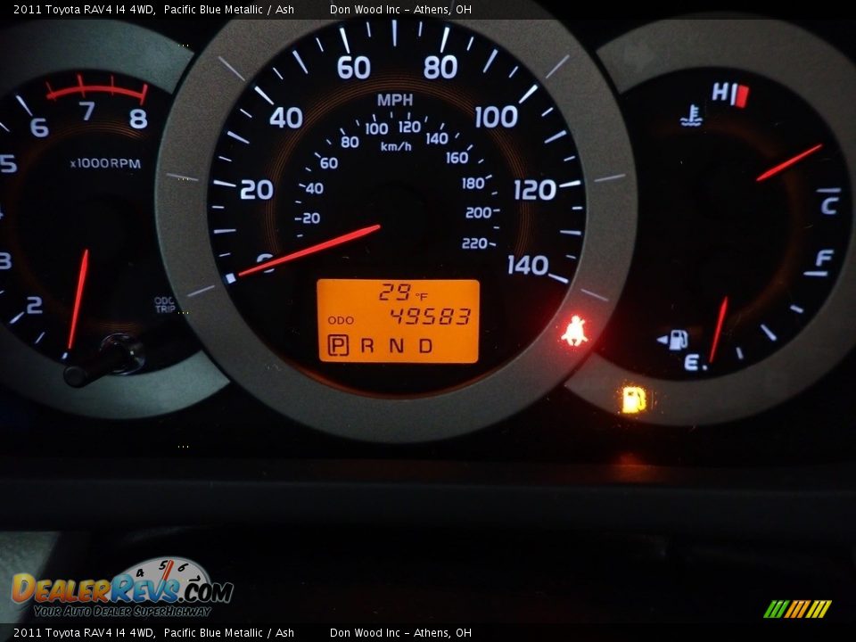 2011 Toyota RAV4 I4 4WD Pacific Blue Metallic / Ash Photo #19