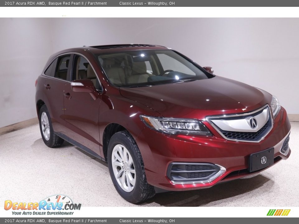 2017 Acura RDX AWD Basque Red Pearl II / Parchment Photo #1