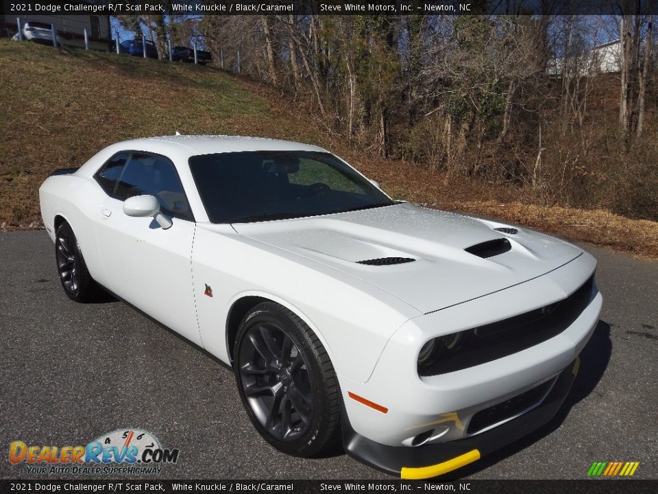 2021 Dodge Challenger R/T Scat Pack White Knuckle / Black/Caramel Photo #4