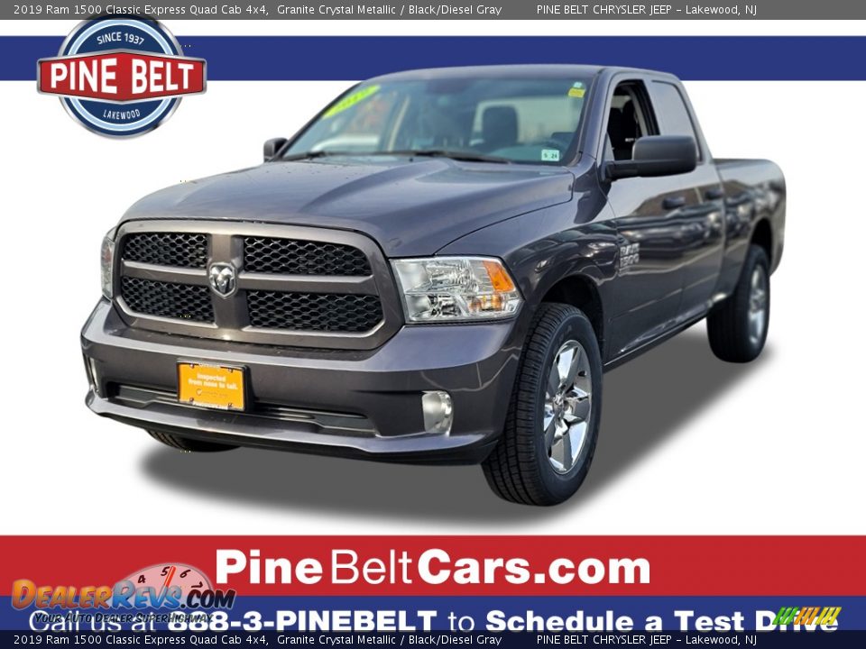 2019 Ram 1500 Classic Express Quad Cab 4x4 Granite Crystal Metallic / Black/Diesel Gray Photo #1