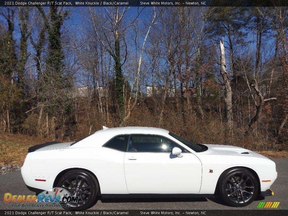 2021 Dodge Challenger R/T Scat Pack White Knuckle / Black/Caramel Photo #5