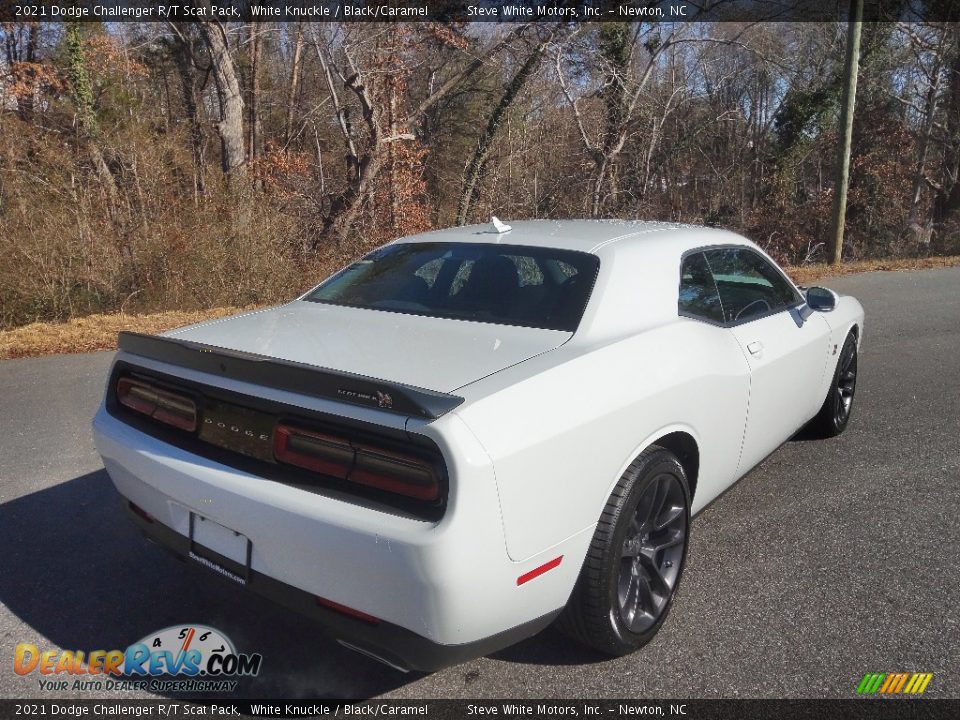 2021 Dodge Challenger R/T Scat Pack White Knuckle / Black/Caramel Photo #6