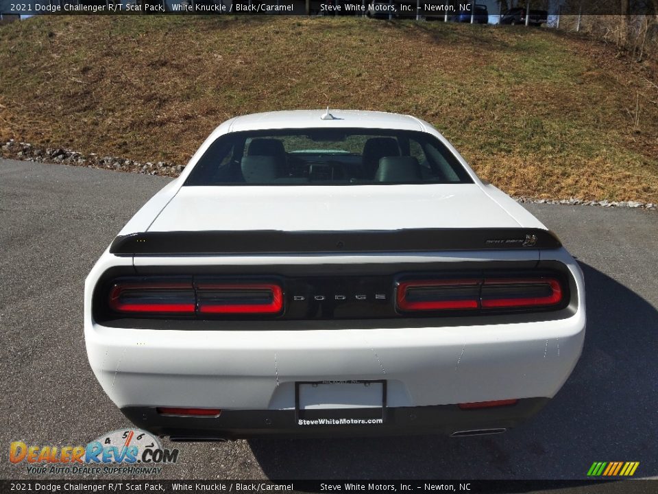 2021 Dodge Challenger R/T Scat Pack White Knuckle / Black/Caramel Photo #7