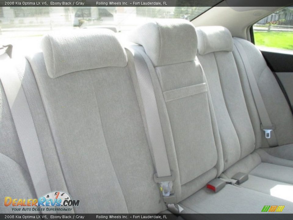 2008 Kia Optima LX V6 Ebony Black / Gray Photo #8