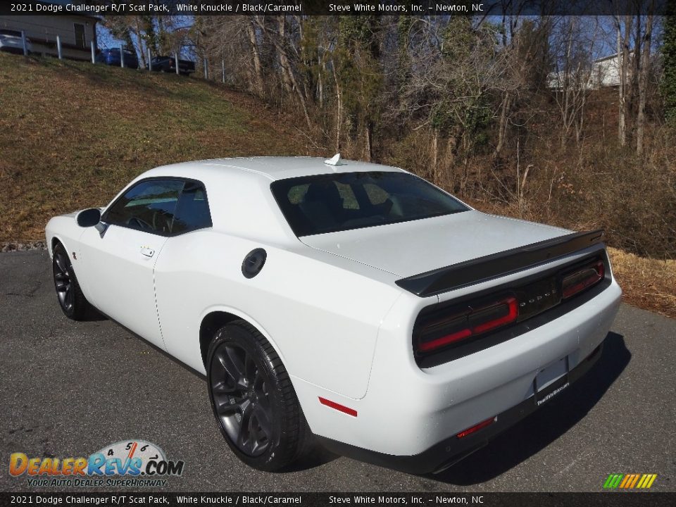 2021 Dodge Challenger R/T Scat Pack White Knuckle / Black/Caramel Photo #8