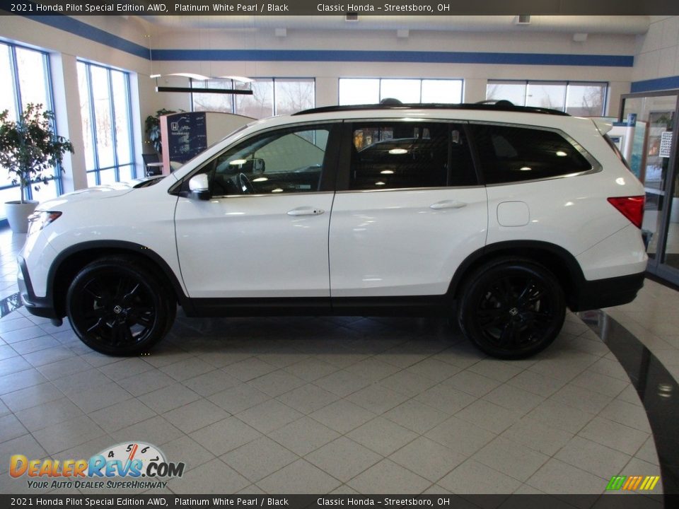 2021 Honda Pilot Special Edition AWD Platinum White Pearl / Black Photo #10