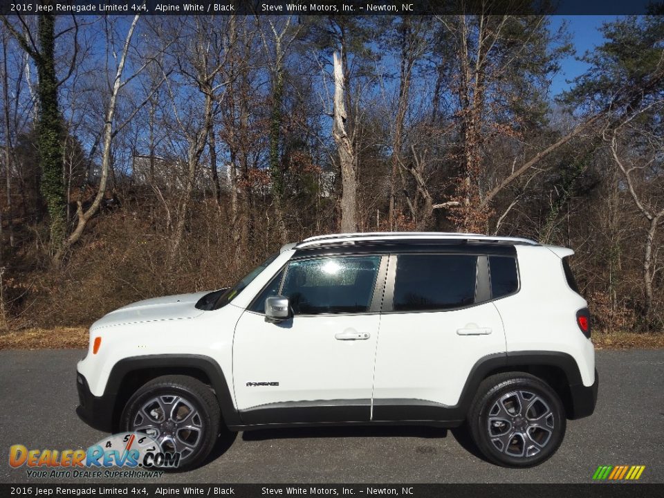 2016 Jeep Renegade Limited 4x4 Alpine White / Black Photo #1