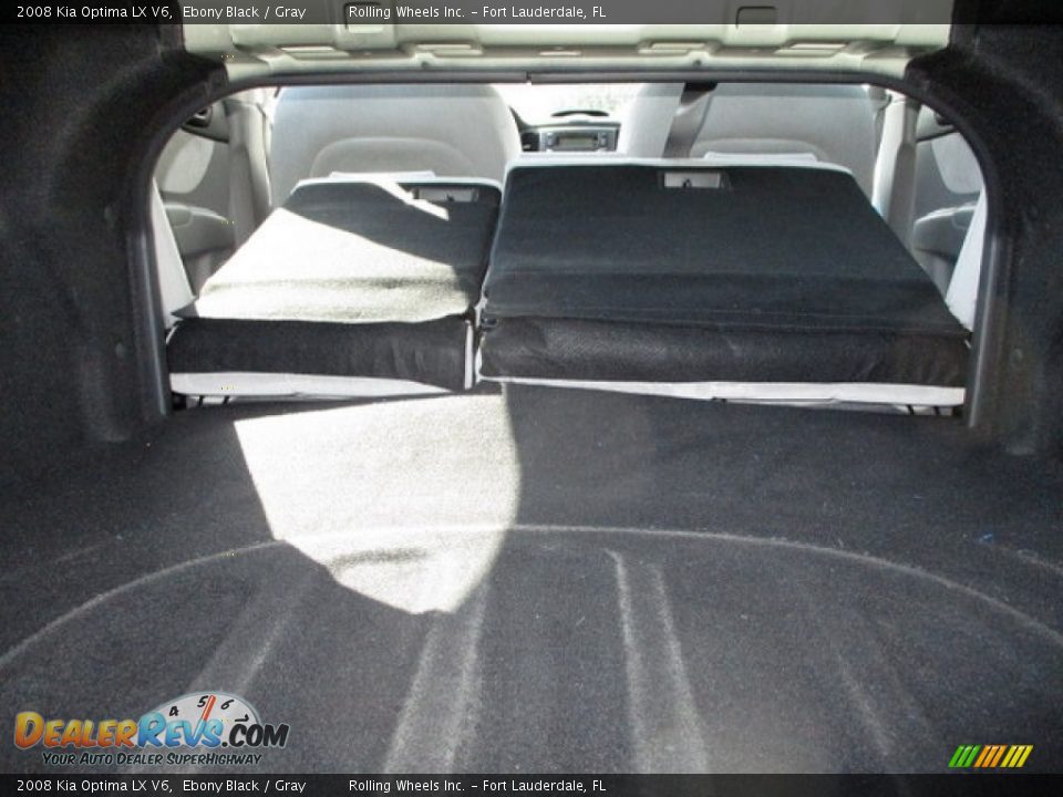 2008 Kia Optima LX V6 Ebony Black / Gray Photo #12