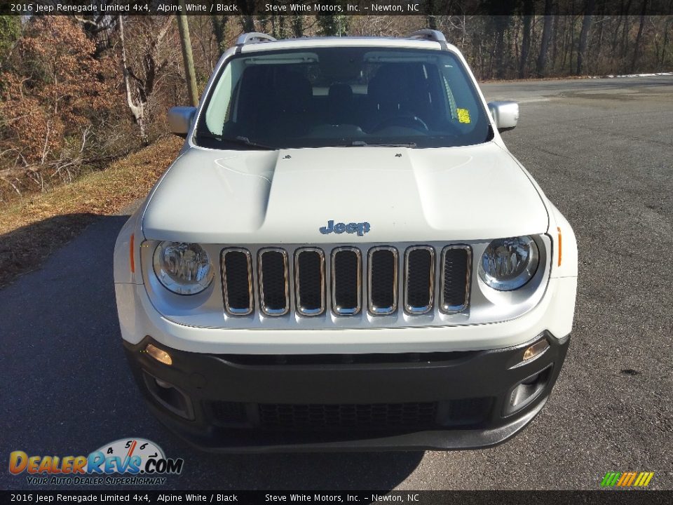 2016 Jeep Renegade Limited 4x4 Alpine White / Black Photo #3