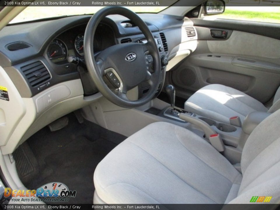 Gray Interior - 2008 Kia Optima LX V6 Photo #14