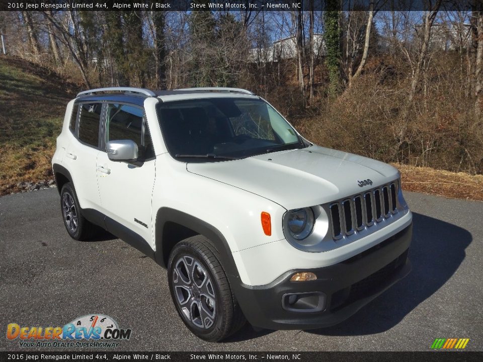 2016 Jeep Renegade Limited 4x4 Alpine White / Black Photo #4