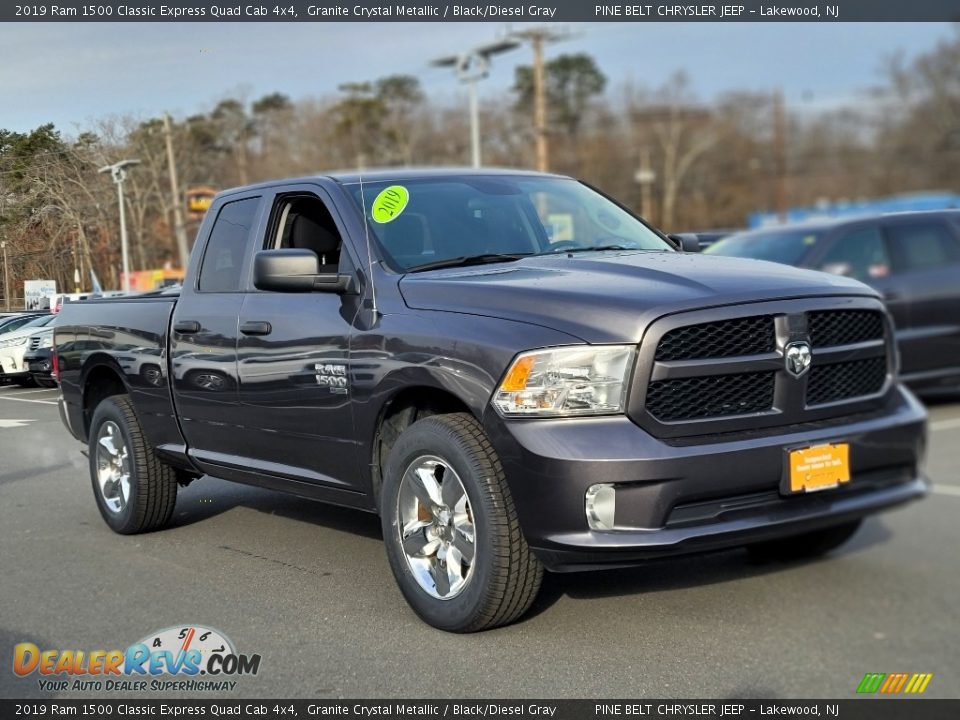 2019 Ram 1500 Classic Express Quad Cab 4x4 Granite Crystal Metallic / Black/Diesel Gray Photo #10