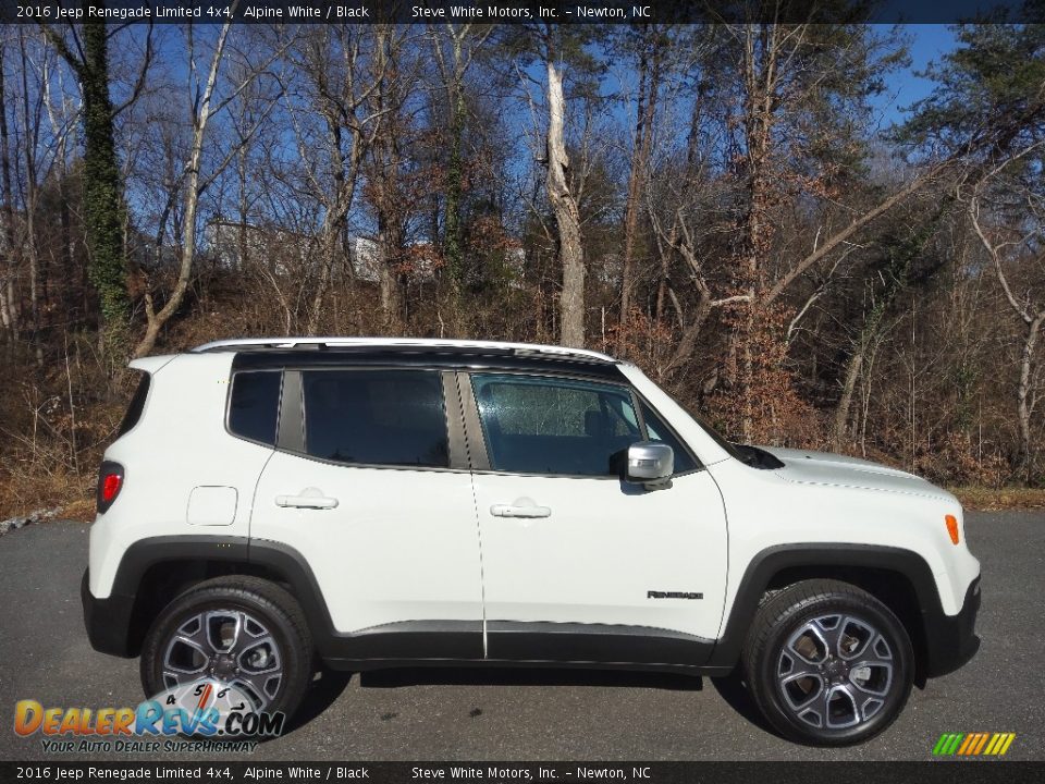 2016 Jeep Renegade Limited 4x4 Alpine White / Black Photo #5