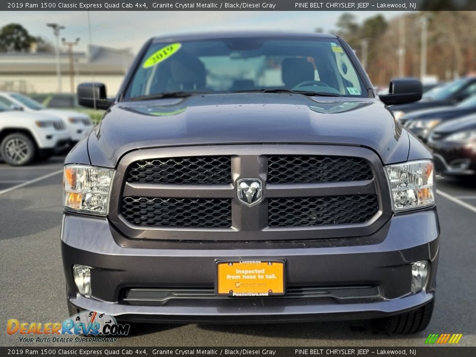 2019 Ram 1500 Classic Express Quad Cab 4x4 Granite Crystal Metallic / Black/Diesel Gray Photo #12