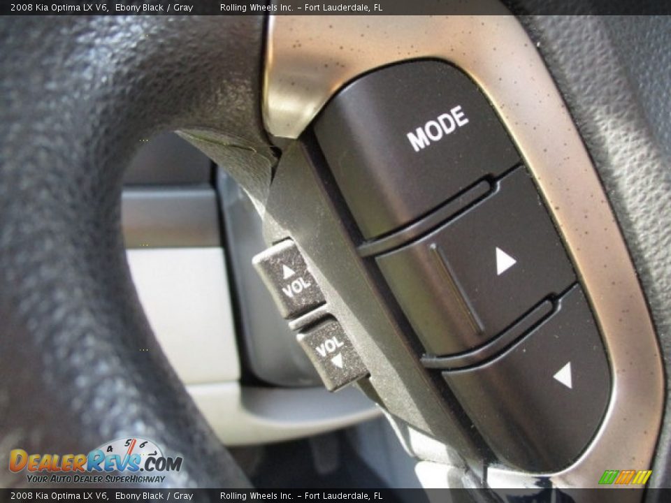 2008 Kia Optima LX V6 Ebony Black / Gray Photo #16