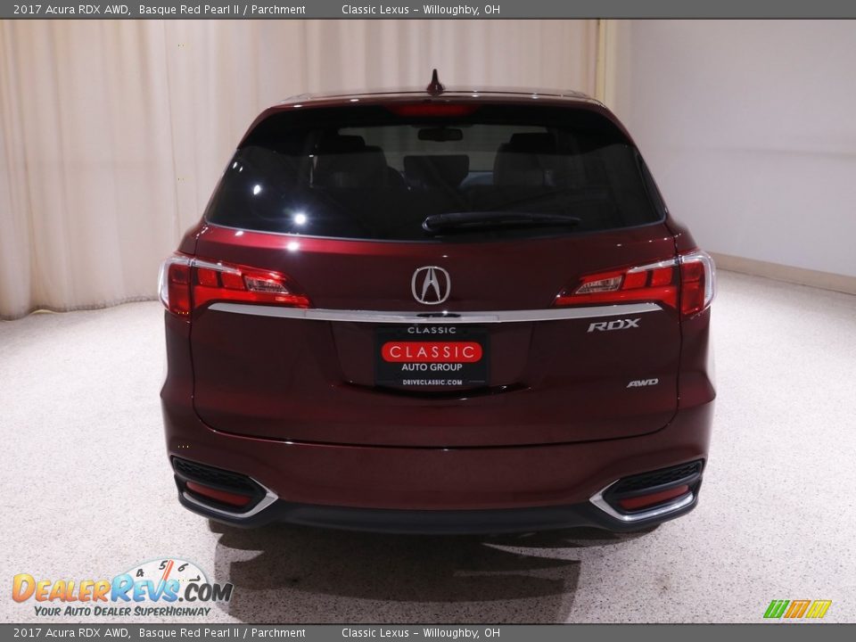 2017 Acura RDX AWD Basque Red Pearl II / Parchment Photo #21