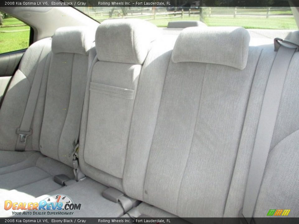 2008 Kia Optima LX V6 Ebony Black / Gray Photo #18