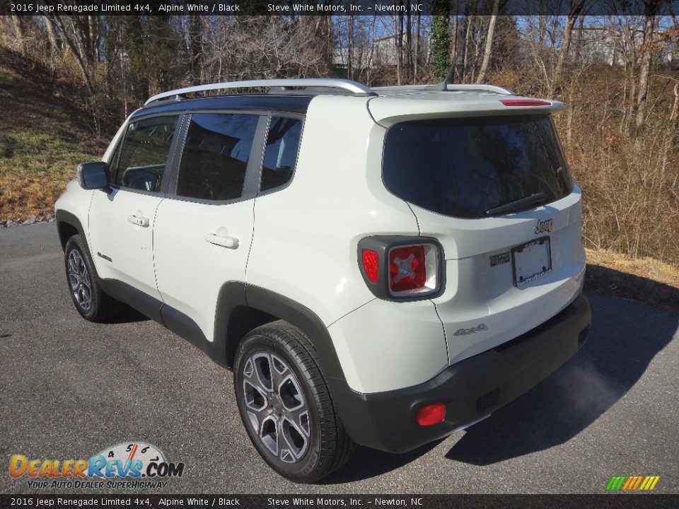 2016 Jeep Renegade Limited 4x4 Alpine White / Black Photo #8