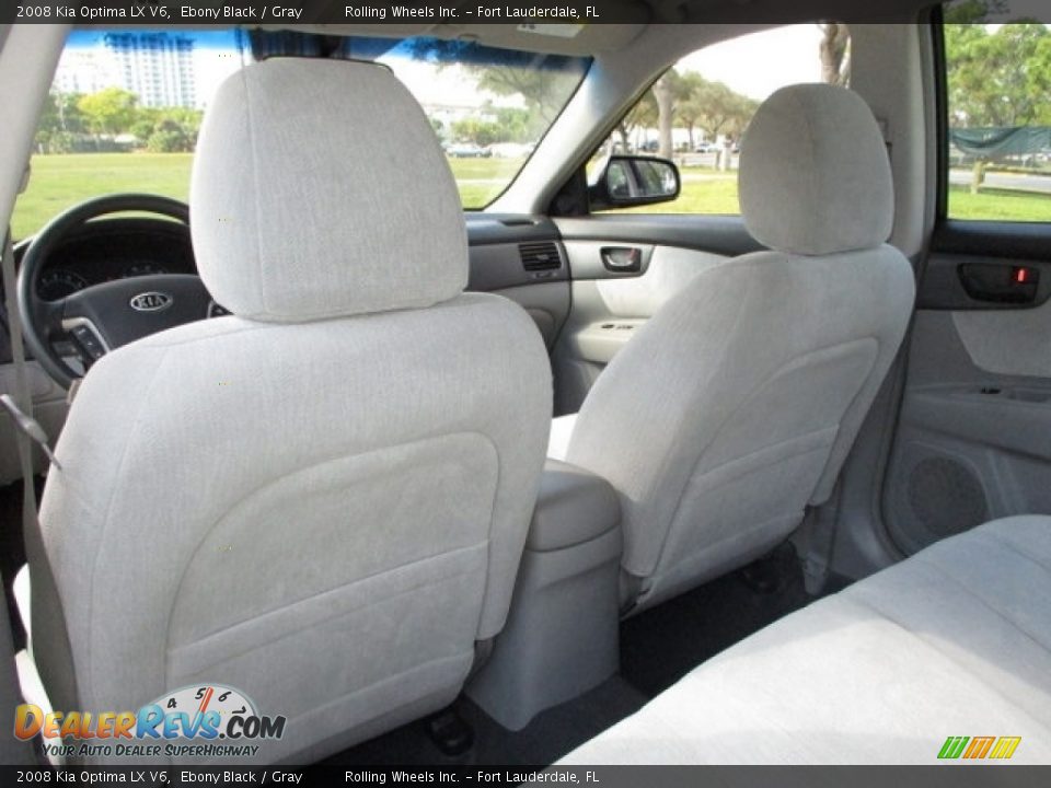 2008 Kia Optima LX V6 Ebony Black / Gray Photo #20