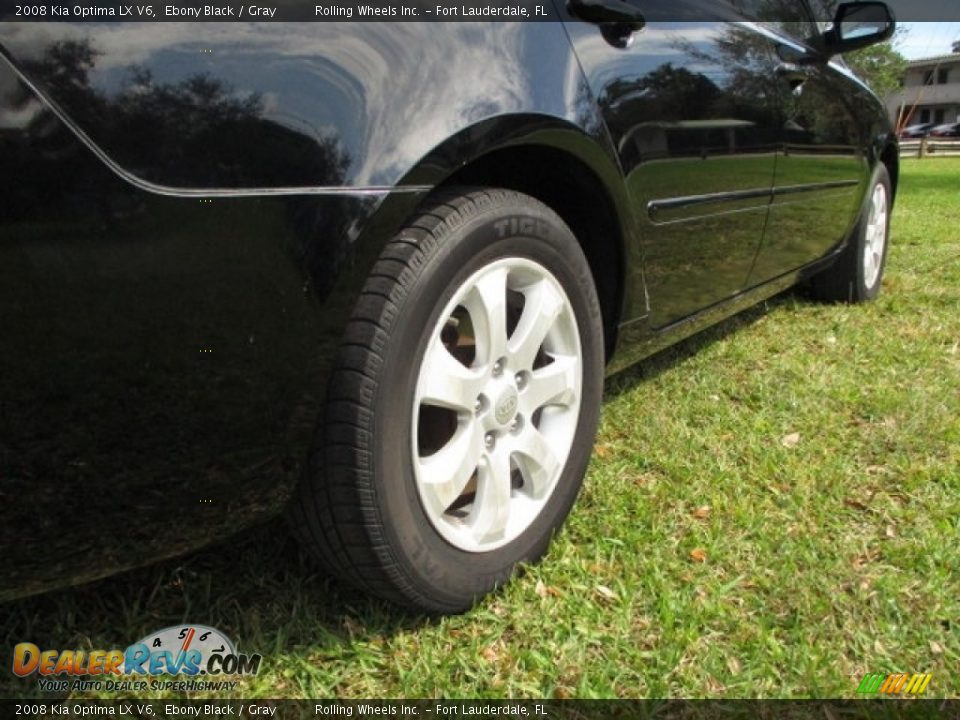 2008 Kia Optima LX V6 Ebony Black / Gray Photo #21