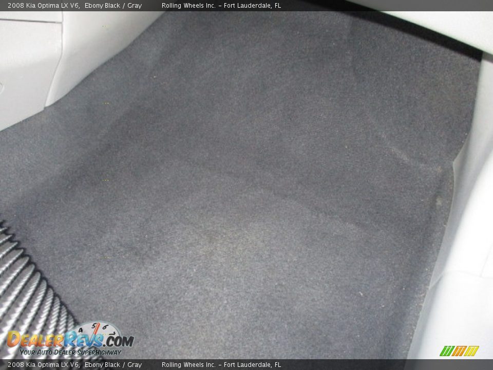 2008 Kia Optima LX V6 Ebony Black / Gray Photo #22