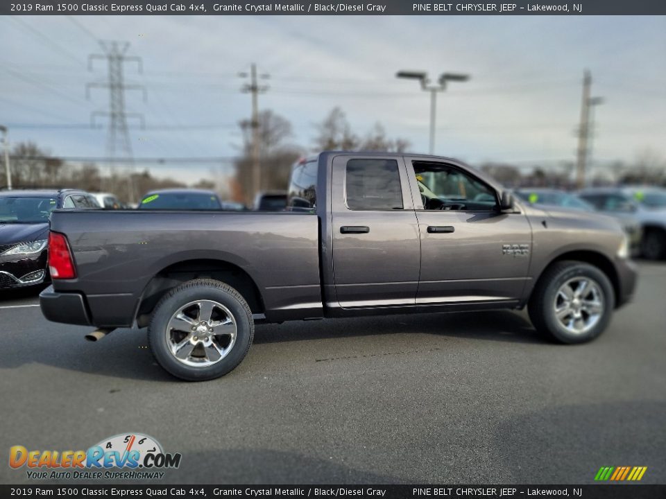 2019 Ram 1500 Classic Express Quad Cab 4x4 Granite Crystal Metallic / Black/Diesel Gray Photo #19