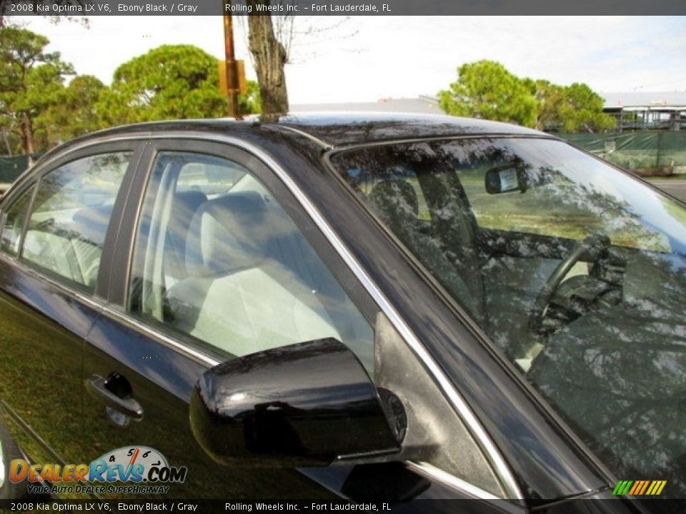 2008 Kia Optima LX V6 Ebony Black / Gray Photo #25