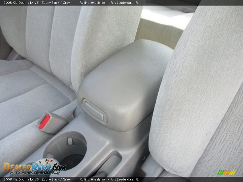 2008 Kia Optima LX V6 Ebony Black / Gray Photo #26