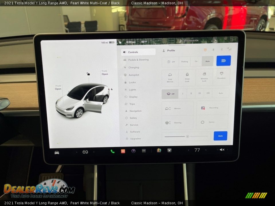 2021 Tesla Model Y Long Range AWD Pearl White Multi-Coat / Black Photo #5