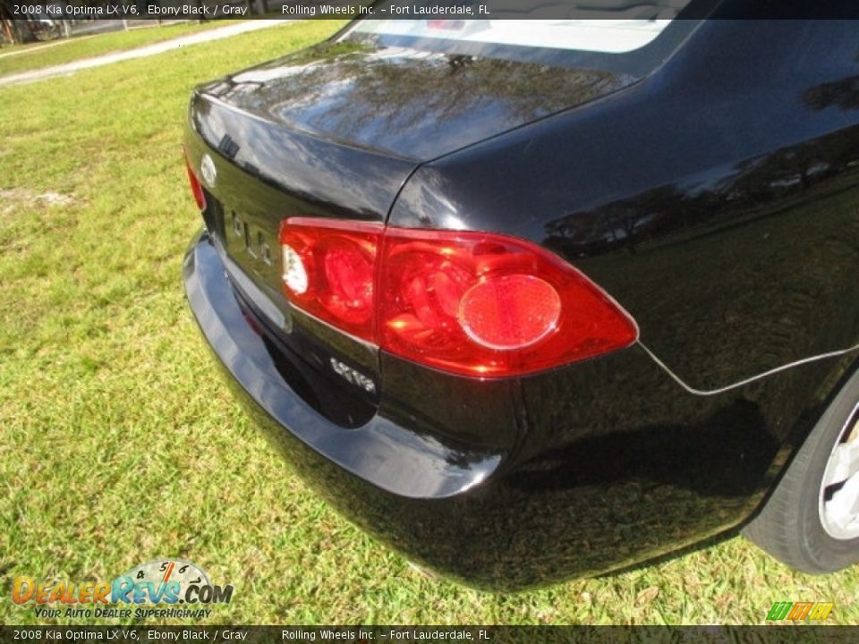 2008 Kia Optima LX V6 Ebony Black / Gray Photo #27